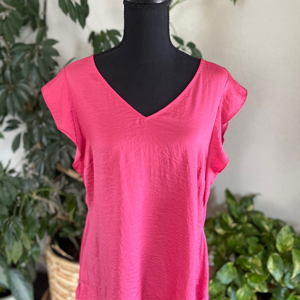 CAbi Pink Relaxed Blouse